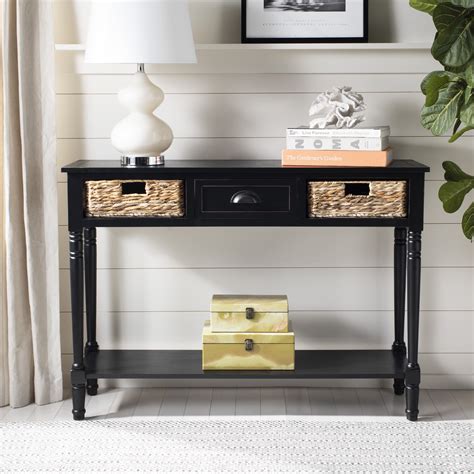 walmart console table with drawers.